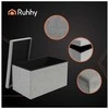 Pilkas audinio pufas 60x30x30 cm Ruhhy 25996