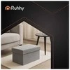 Pilkas audinio pufas 76x38x38cm Ruhhy 26131