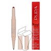 PUPA Milano Vamp! Creamy Duo Lūpų kontūro pieštukas ir blizgūs lūpų dažai, spalva - 006 Deep Rose