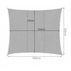 Sunshade sail 4x3m - pilka Gardlov 23143