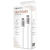 Forever kabelis USB-C - USB-C 1,2 m 3A 20W WHP12320 baltos spalvos