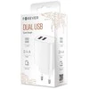 Forever laidinis įkroviklis 2xUSB 2,4A LS-03 baltos spalvos