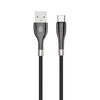 Forever Sleek USB – USB-C laidas 1,0 m 3A juodas