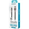 Forever Tornado USB – USB-C laidas 1,0 m 3A juodas