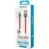 Forever Tornado laidas USB – USB-C 1,0 m 3A raudonas