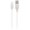 Maxlife kabelis USB - microUSB 1,0 m 2A baltos spalvos