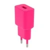 TelForceone Setty įkroviklis 1x USB 2,4A LSIM-A-126 rožinės spalvos
