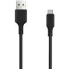 TelForceone Setty kabelis USB - USB-C 1,0 m 3A juodas