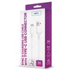 TelForceone Setty kabelis USB - USB-C 1,0 m 3A baltas
