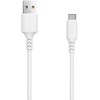 TelForceone Setty kabelis USB - USB-C 1,0 m 3A baltas