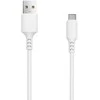 TelForceone Setty kabelis USB - USB-C 1,0 m 3A baltas