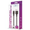 TelForceone Setty kabelis USB - USB-C 1,0 m 3A juodas
