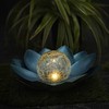 TelForceone SUNARI saulės lempa LED FLS-70 Lotus Flower Mėlyna 3000K 600mAh Ni-MH Forever Light