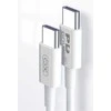 TelForceone XO kabelis NB-Q190B PD USB-C - USB-C 2,0m 60W baltos spalvos
