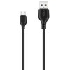 XO kabelis NB103 USB - microUSB 1,0 m 2,1A juodos spalvos