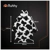 XXL sweatshirt - juodas and baltas blanket Ruhhy 26538
