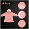 Ruhhy rožinis džemperis-antklodė su detalėmis