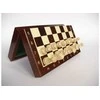 Provechess Medinis magnetinis šachmatų rinkinys 20 cm | Kelionių kišenpinigiai | Lenkiškas gaminys