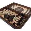 Provechess Šaškės, šachmatai, nardai (komplektas) 265x133x20mm, karalius 48mm
