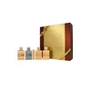 „Al Haramain Amber Oud Collection“ rinkinys 4 x 60 ml – „Amber Oud Gold“ leidimas + „Amber Oud Bleu“ leidimas + „Amber Oud Baltas“ leidimas + „Amber Oud Carbon“ leidimas