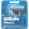 Gillette Mach 3 Turbo žinynas HD Siuvamųjų mašinų kasetė 4 vnt.