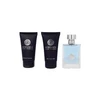 Versace rinkinys: Pour Homme tualetinis vanduo vyrams, 50 ml + Pour Homme balzamas po skutimosi, 50 ml + Pour Homme plaukų ir kūno losjonas visų tipų odai, 50 ml