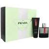 Prada rinkinys: Luna Rossa Carbon tualetinis vanduo vyrams, 50 ml + Luna Rossa Carbon atgaivintas dušo želė kūnui, 75 ml