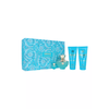 Kvepalų rinkinys moterims Versace Dylan Torquoise (EDT, 100 ml + kūno gelis, 100 ml + dušo želė, 100 ml + EDT miniatiūra, 5 ml)