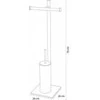 Pastatomas tualeto šepetys su WC popieriaus laikikliu Sealskin Tube, chromas
