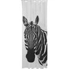 Vonios dušo užuolaida Sealskin Zebra, juoda/balta(180x200)