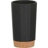 Vonios stiklinė Sealskin Cork, juoda, pastatoma