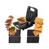3-in-1 sumuštinių keptuvė, vaflinė, panini grilis, 800 W galia, nelimpanti danga, Happy people KK-42