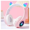Bluetooth Ausinės Cat Ears LED šviečiančios ausitės Happy people Q-04