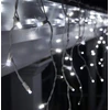 Happy People 100 LED 4 metrai lempučių lauko girlianda varvekliai su baltu laidu, šaltai baltos spalvos flash KK-4