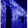 Happy People 200 LED 8 metrai lempučių lauko girlianda varvekliai su baltu laidu, šaltai baltos spalvos flash KK-1