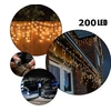 Happy People 200 LED 8 Metrai lempučių lauko girlianda Varvekliai su baltu laidu, Šiltai baltos spalvos Flash K-12