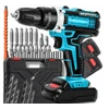 Happy People AN 75 SR-905 Akumuliatorinis gręžtuvas-suktuvas su 25 priedais ir 2 x akumuliatoriais 48V