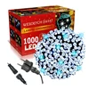 Happy People Lauko Kalėdinė girlianda 1000 Led, 65 metrai Šaltai baltos spalvos Flash K-34