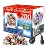 Happy People Lauko Kalėdinė girlianda 200 Led, 15 metrai Įvairių spalvų Flash K-18