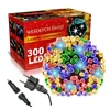 Happy People Lauko Kalėdinė girlianda 300 Led, 21 metrai Įvairių spalvų Flash K-20
