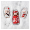 LABUBU stiliaus "Coca Cola" staigmena dėžutėje, 2 vnt.