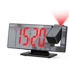 Modernus LED veidrodinis laikrodis su projekcija Happy people M-73