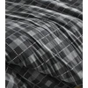 Riposo FLANELĖS patalynės komplektas ASK Juodas 200x200 cm