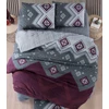 Riposo FLANELĖS patalynės komplektas FREYA BORDEAUX 120x150 cm