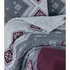 Riposo FLANELĖS patalynės komplektas FREYA BORDEAUX 120x150 cm