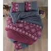 Riposo FLANELĖS patalynės komplektas NORDIC BORDEAUX 120x150 cm
