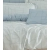 Riposo Premium satino medvilnės patalynės komplektas NORDIC Mėlynas 140x200 cm