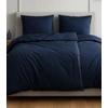 Riposo PREMIUM Satino medvilnės patalynės komplektas STRIPE NAVY 200x200 cm