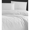 Riposo PREMIUM Satino medvilnės patalynės komplektas STRIPE Baltas 200x200 cm