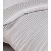 Riposo PREMIUM Satino medvilnės patalynės komplektas STRIPE Pilkas 200x200 cm